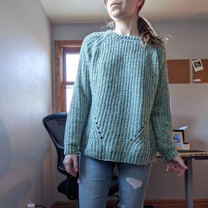 Poof Soft Mint Green Pullover Knit Sweater